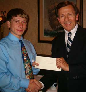 Alexander Vickers, 2010 Ray Willett Scholarship winner